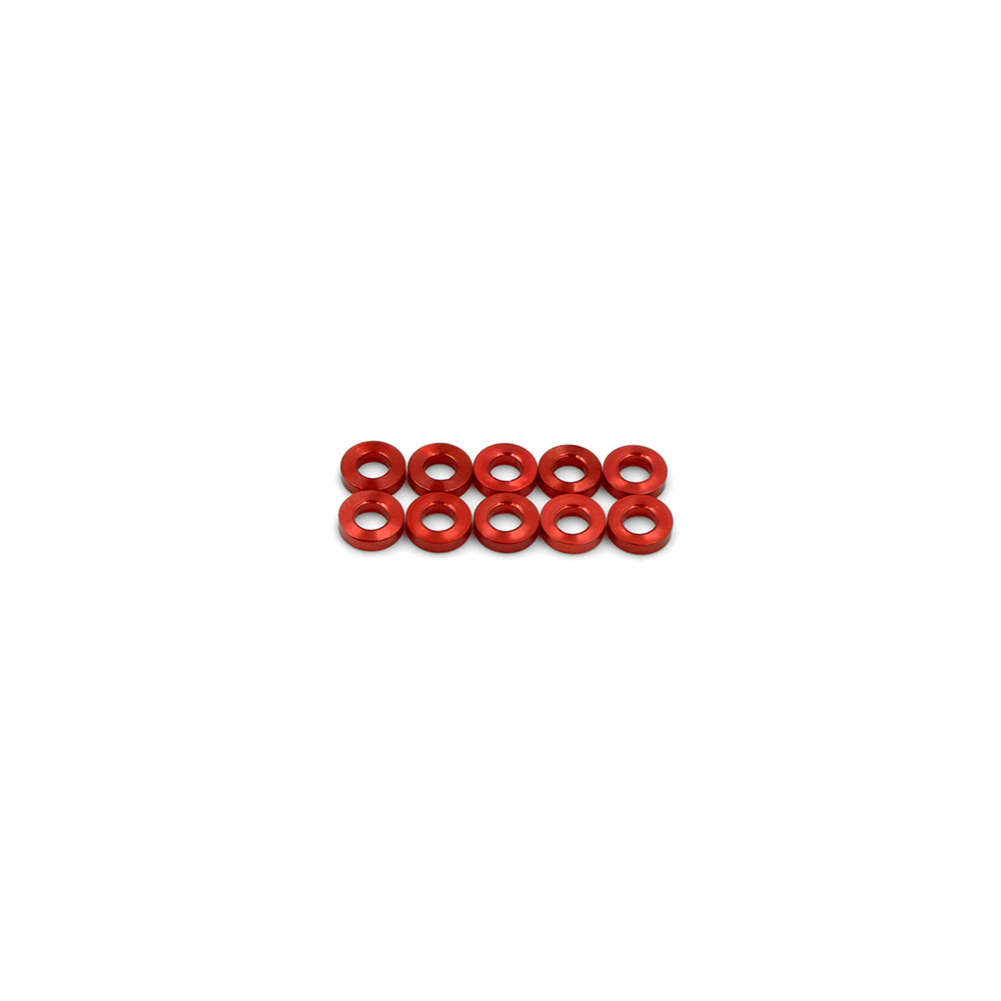 Aluminum Spacers, 4mm x 1.4mm x 1mm, Speck