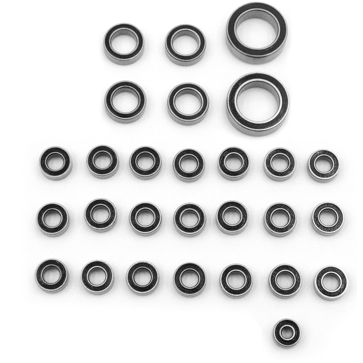CR18P Complete Ball Bearing Set (28pcs Rubber Sealed)