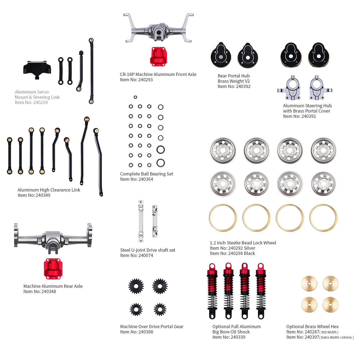 1/18 CR18P 2024 Arktos 6x6 RTR Option Parts – Page 2 – Hobby Plus RC