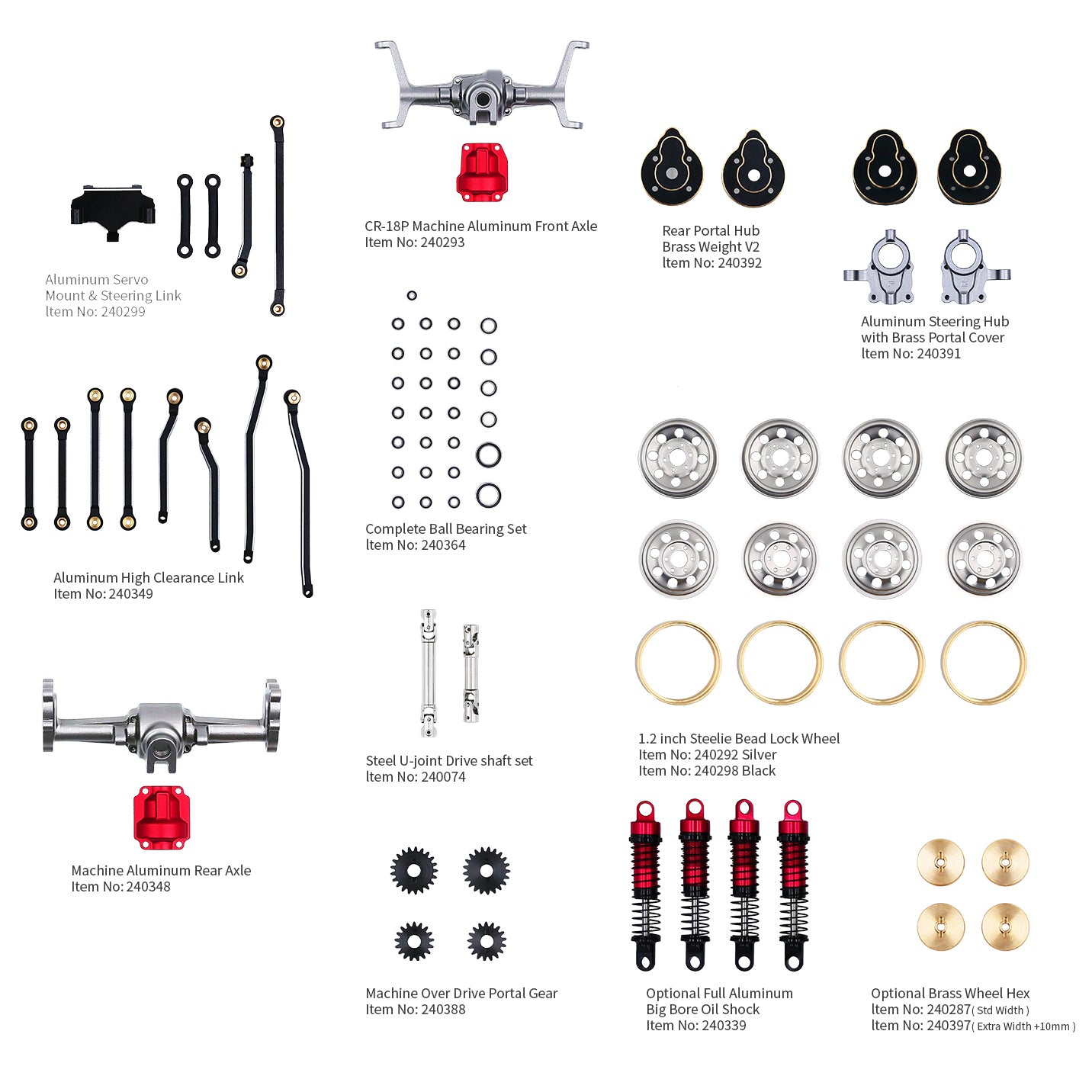 Nexx Racing 53mm Oil Shocks (6pcs) For Hobby Plus 1/18 Arktos 6X6 - Black – Direct RC