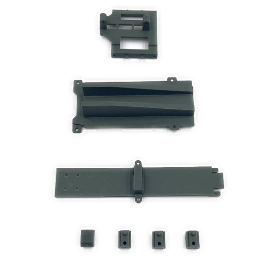 Terranaut Shift Servo Mount & Body Mounting Parts, Green