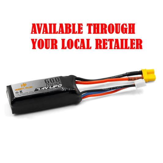 7.4v 600mah 20C LiPO Battery, XT30 Plug