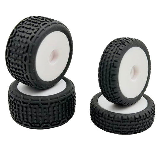 Front / Rear Tires, Premounted, White