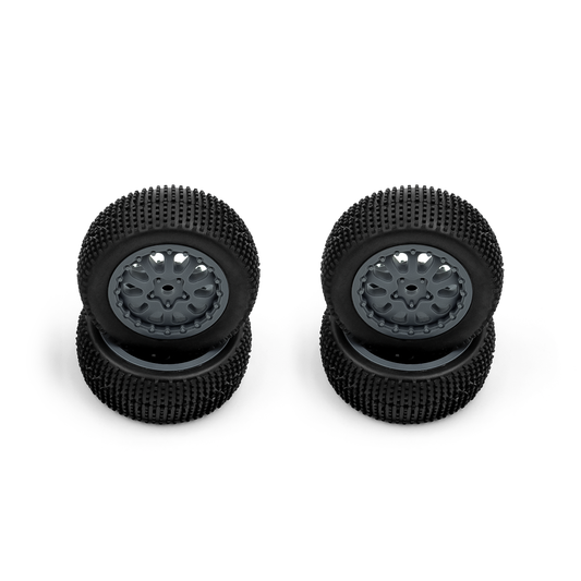 Sidepin Tire Set, Grey, Mounted, Speck SCT