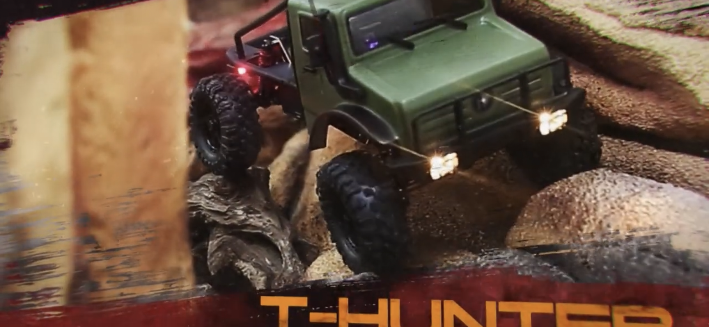 Load video: Hobby Plus CR18P Trail Hunter CR18P 2024 1/18 Rock Crawler RTR with Portal Axles