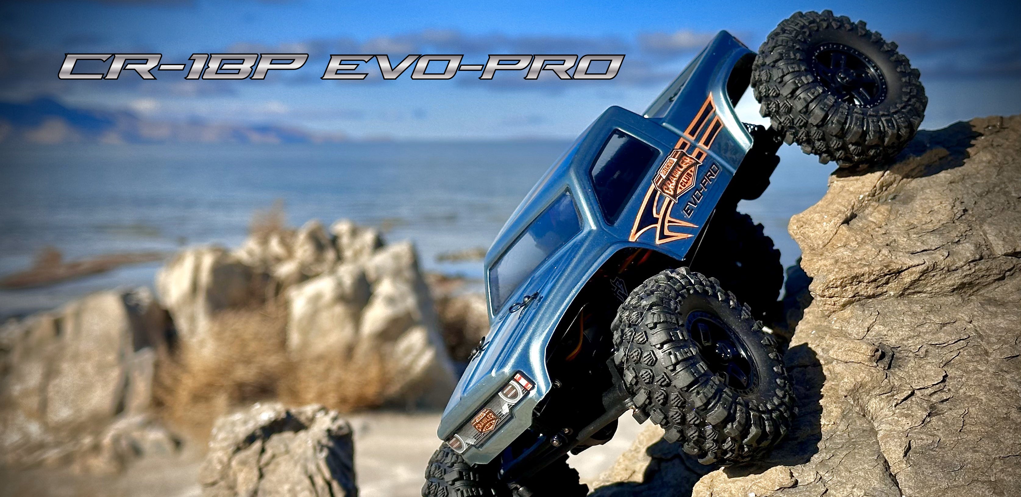 Load video: Hobby Plus CR18P Evo Pro 1/18 Rock Crawler RTR with Portal Axles