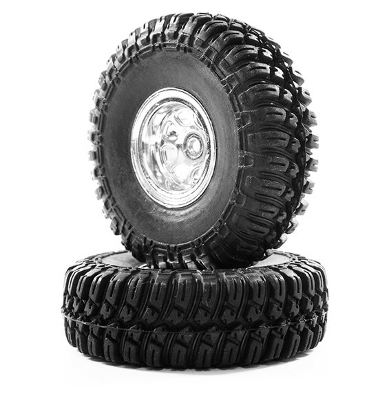 T-FINDER A/T Tire Set (Chrome Wheel)