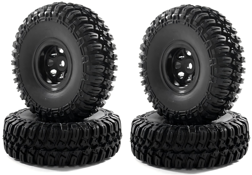 CR18 1.0 GRABBER M/T Tire Set  (Black Wheel)