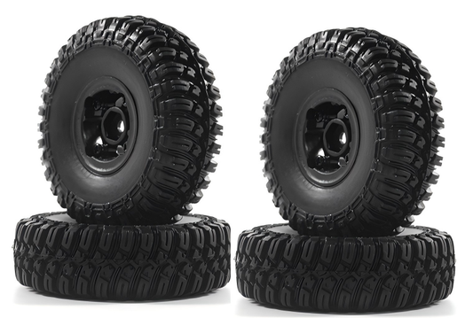 CR18 1.0 T-FINDER A/T Tire Set (Black Wheel)