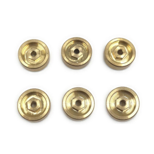 CR18P 6x6 Optional Machined Brass Wheel Hexes