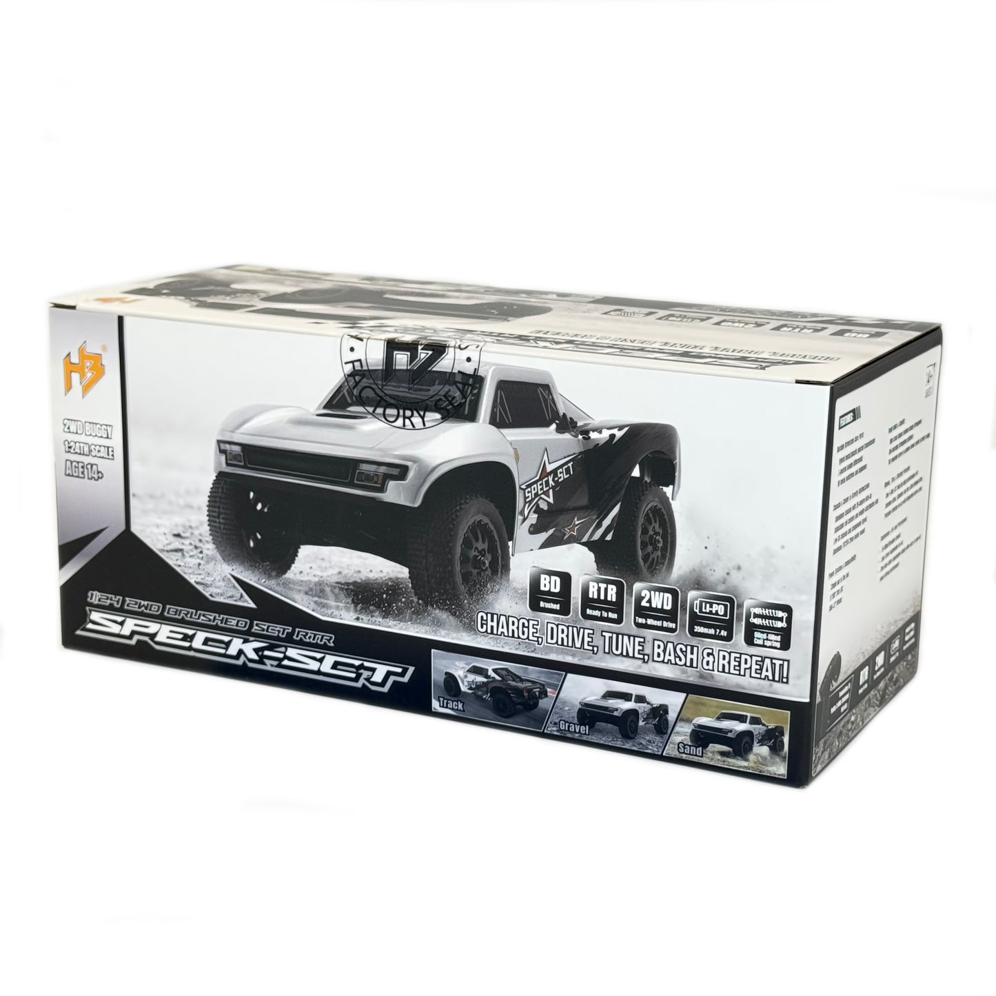Speck-SCT 1:24 2WD RTR, Brushed, Choose Color