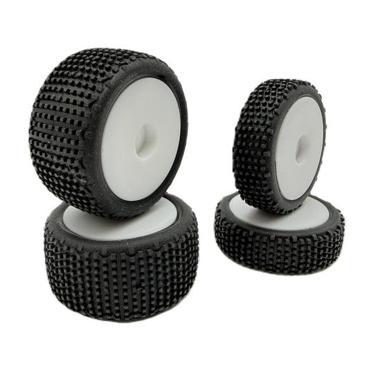 V-Blox Tire Set, White, Mounted, Speck B