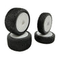 V-Blox Tire Set, White, Mounted, Speck B