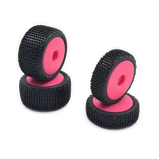 V-Blox Tire Set, Pink, Mounted, Speck B