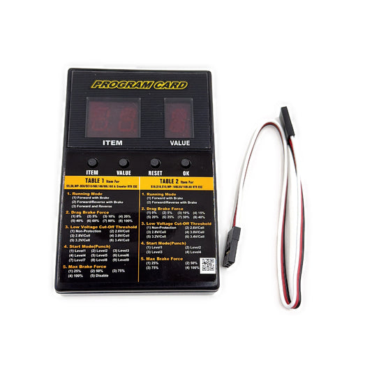 HB/HW ESC Setting Card