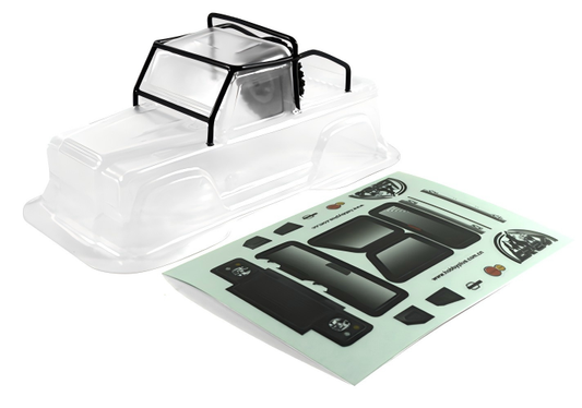 Defender Truck Cab Body + Roll Cage (Clear Lexan)