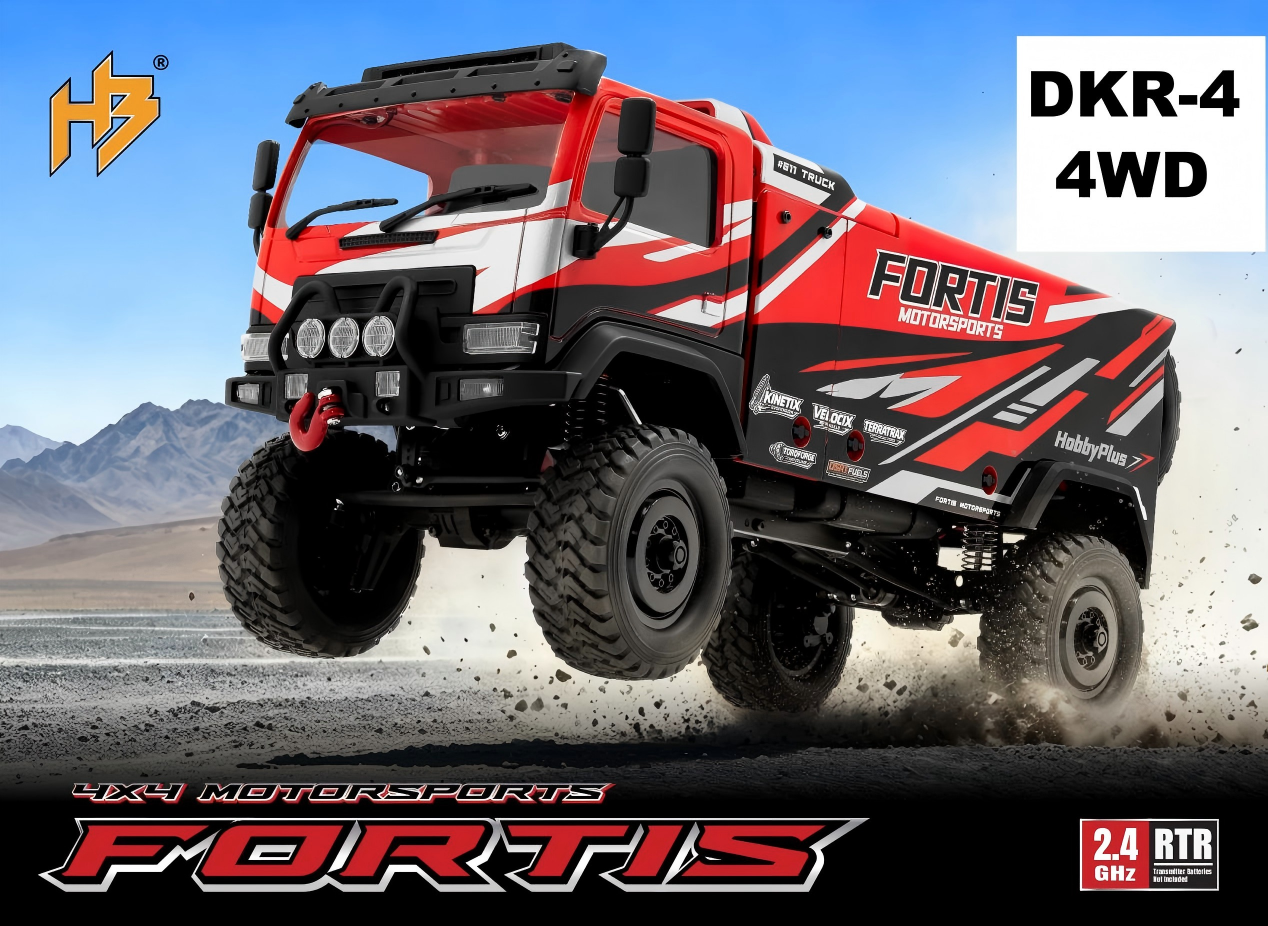 1/18 Fortis DKR4 RTR, Brushless, Choose Color