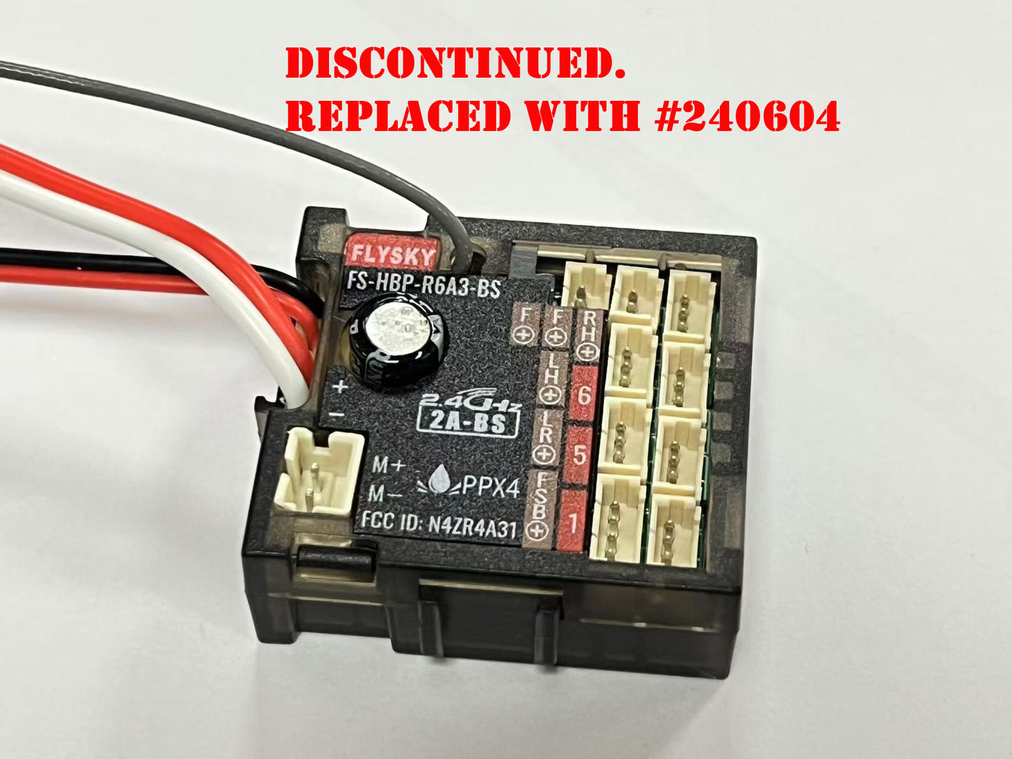 HB/FS 6ch 2 in 1 Brushed ESC/RX (Light Module Built in) 2S Lipo